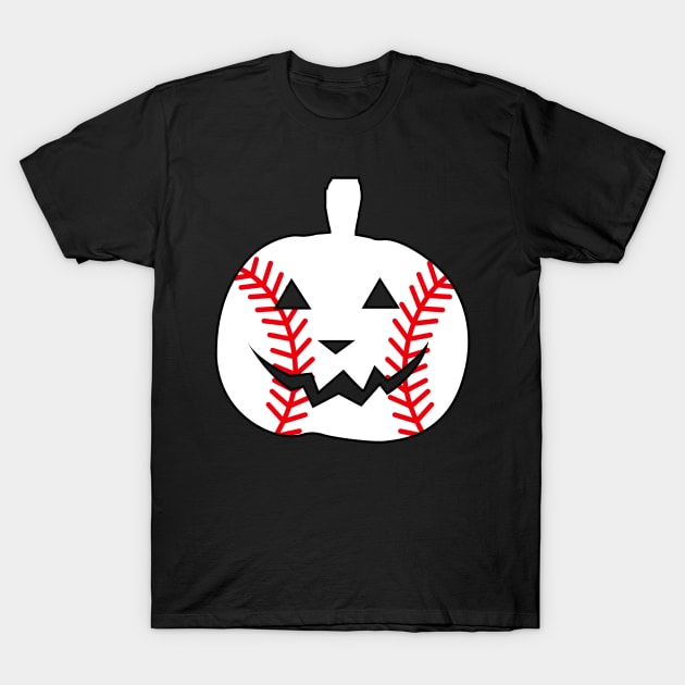 baseball player halloween pumpkin T-Shirt by BramCrye